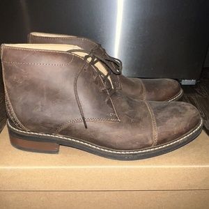 Bostonian MAXTON MID Mens Dark Brown Leather 14885 Ankle Boots mens US 7 UK 6